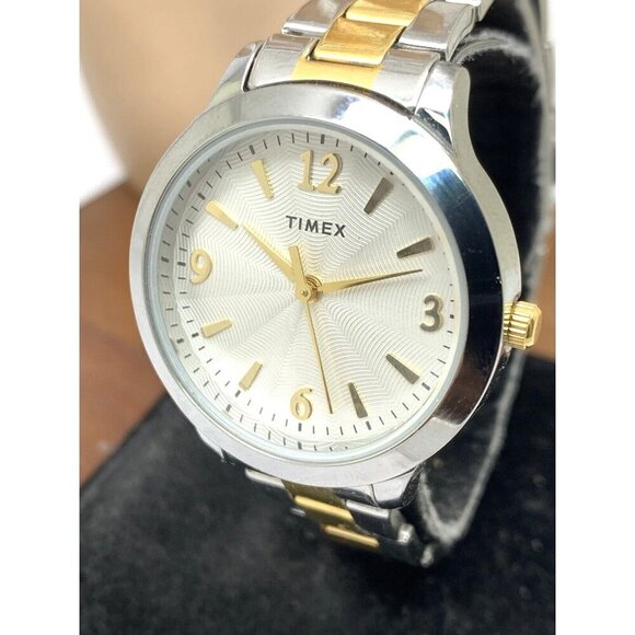 Timex Women's Watch TW2V35900 Quartz Silver Dial Two Tone Stainless Stee… - Picture 12 of 13